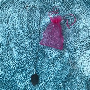 New black long necklace